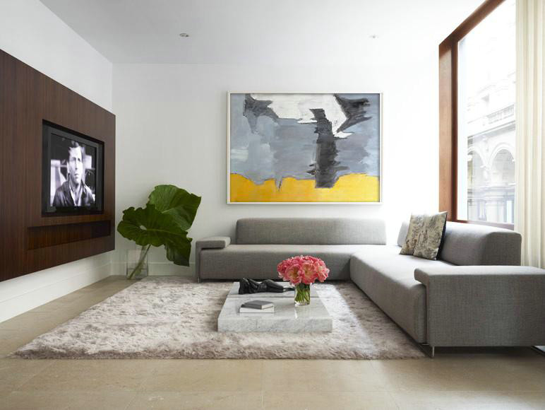 Acrylic On Canvas Abstract,Oversized Horizontal Contemporary Art,Original Abstract Painting Canvas Art,Yellow,Grey,Black,White.etc
